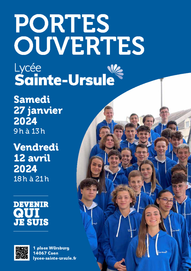 Portes Ouvertes Formations Lycée SainteUrsule à Caen (Calvados